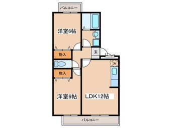 間取図 アルファタウン秦野新町Ｂ棟