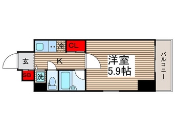 間取図 パ－クウェル門前仲町
