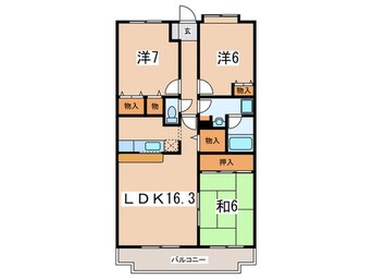 間取図 ファーストヒル天神
