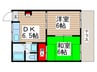 フォ－ブル中国分 2DKの間取り