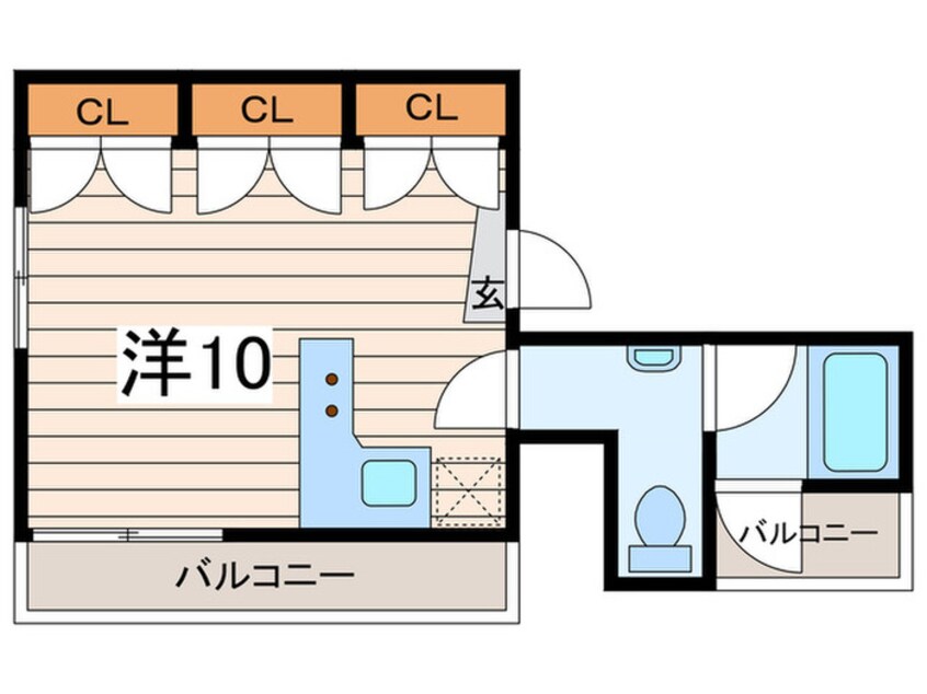 間取図 ジョイ元町(402)