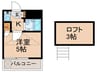 フロ－ラルコ－ト常盤台 1Kの間取り