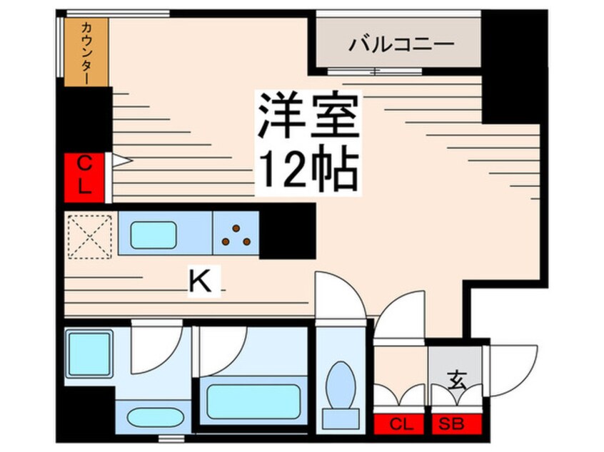 間取図 ｳﾞｨﾗﾛｲﾔﾙ ﾐｯﾄﾞｽｸｴｱ 人形町