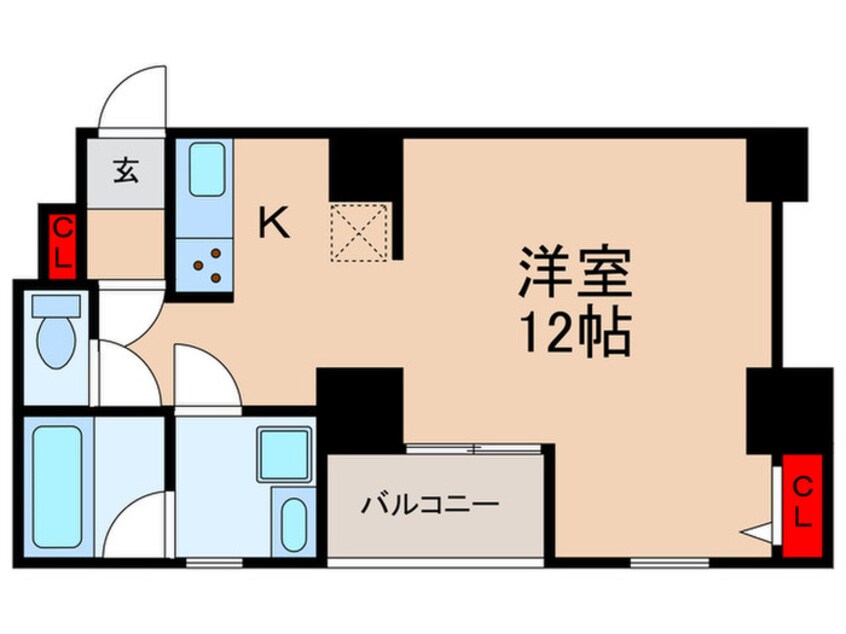 間取図 ｳﾞｨﾗﾛｲﾔﾙ ﾐｯﾄﾞｽｸｴｱ 人形町