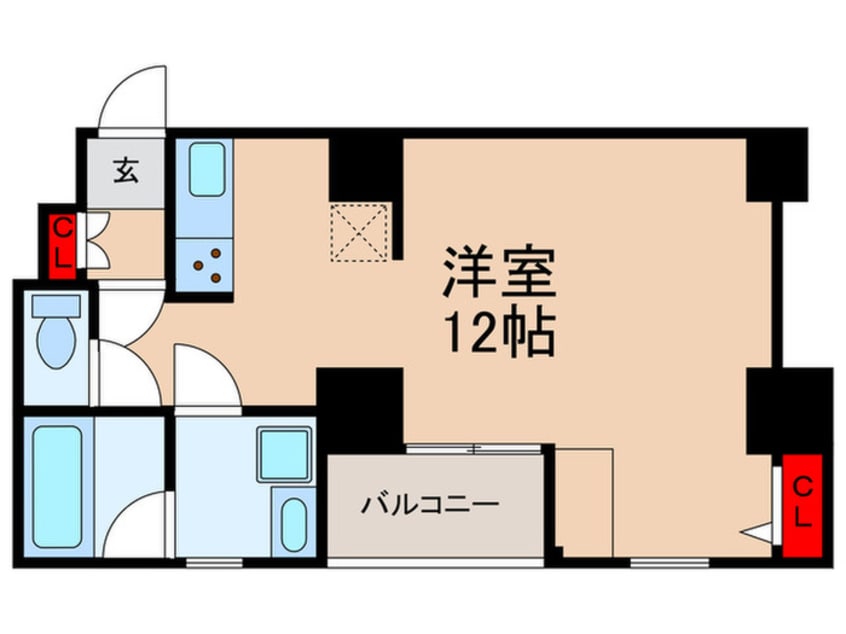間取図 ｳﾞｨﾗﾛｲﾔﾙ ﾐｯﾄﾞｽｸｴｱ 人形町