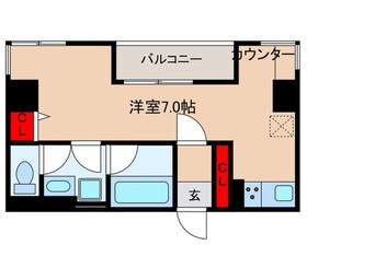 間取図 ｳﾞｨﾗﾛｲﾔﾙ ﾐｯﾄﾞｽｸｴｱ 人形町