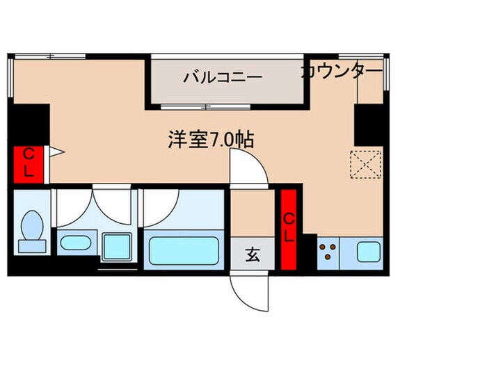 間取り図 ｳﾞｨﾗﾛｲﾔﾙ ﾐｯﾄﾞｽｸｴｱ 人形町