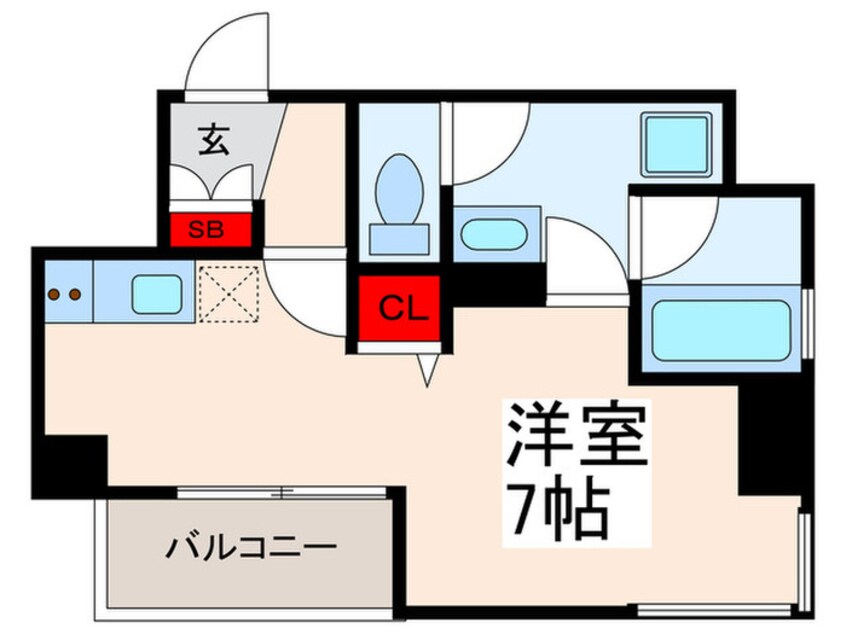 間取図 ｳﾞｨﾗﾛｲﾔﾙ ﾐｯﾄﾞｽｸｴｱ 人形町