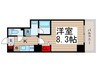 ボアビスタ門前仲町 1Kの間取り