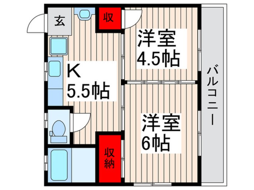 間取図 銀栄ハイツ