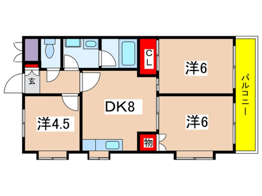 間取図 ラ・ソワレ