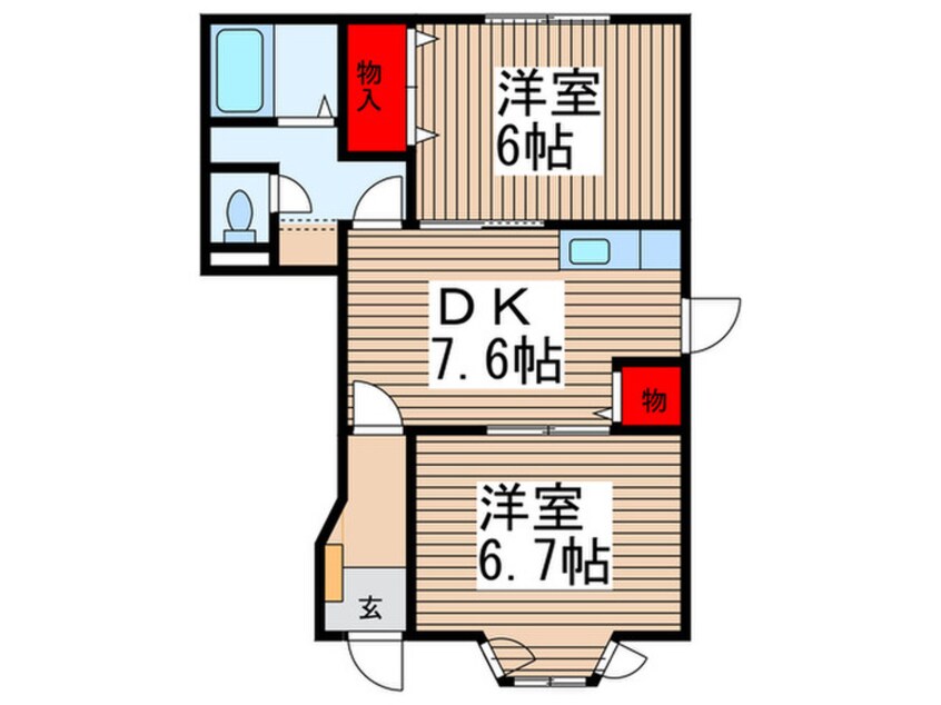 間取図 リーヴアパルトマン　ＩＳＥ