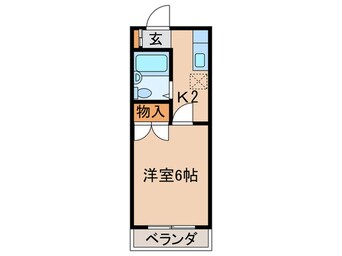 間取図 コーポヤナギ