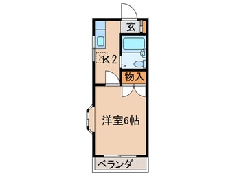 間取図 コーポヤナギ