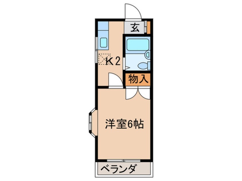 間取図 コーポヤナギ