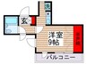 グロ－リ－ハイツ市川 1Rの間取り