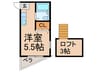コ－ポひまわり 1Rの間取り
