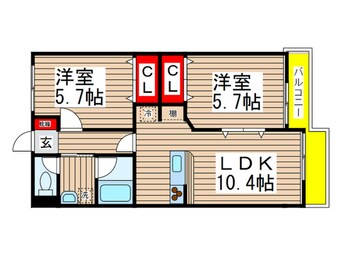 間取図 ハピネスロッサ