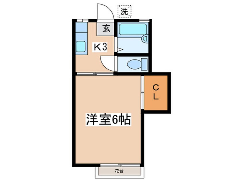 間取図 コーポ八重垣