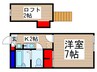 クレ－ル八千代台 1Kの間取り