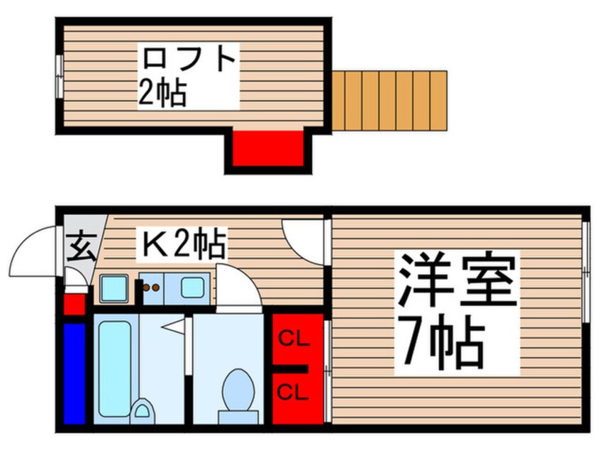 間取図 クレ－ル八千代台