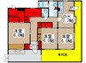 ドゥエルイ－スト 3DK+Sの間取り