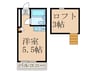 テラスラ－クヒルズ 1Rの間取り