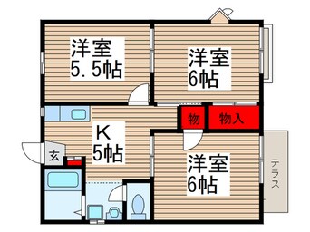 間取図 第二東習ハイツ