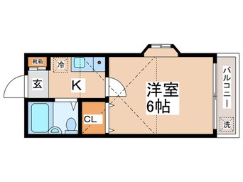 間取図 アルカディア河辺７Ｂ棟