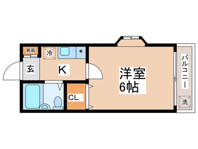 間取図 アルカディア河辺７Ｂ棟