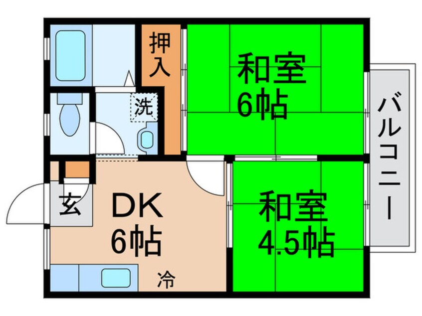 間取図 フェニックス　ヤナギダ　Ａ館