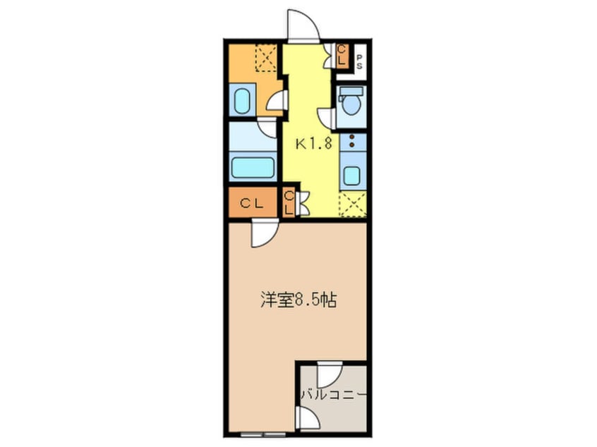 間取図 スタイリオ元住吉Ⅱ