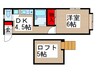 グリ－ンハイツマスダ 1DKの間取り