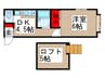 グリ－ンハイツマスダ 1DKの間取り