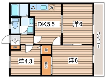 間取図 ハイツカメリア