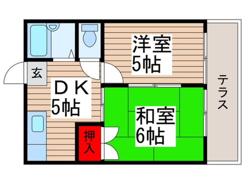 間取図 ハイム金子Ⅱ