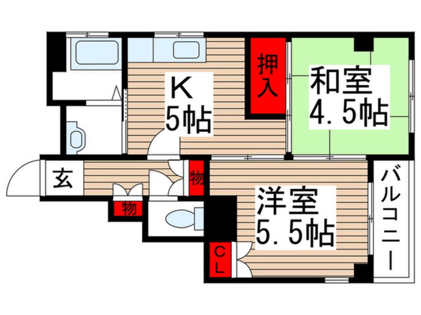 間取図 メゾン竹中