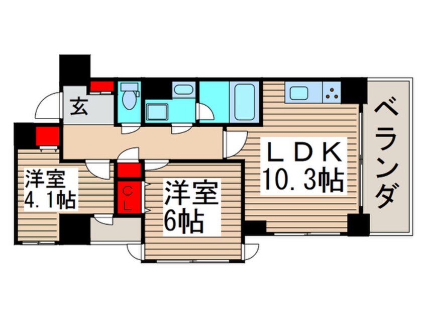 間取図 パークアクシス西船橋