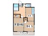 中島荘 2Kの間取り