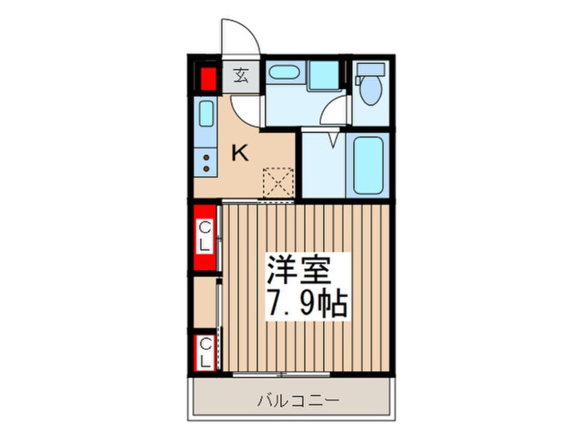 間取図 リブリ・新河岸