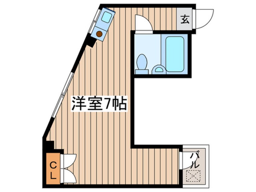 間取図 ＫＳＫサンパ－ル