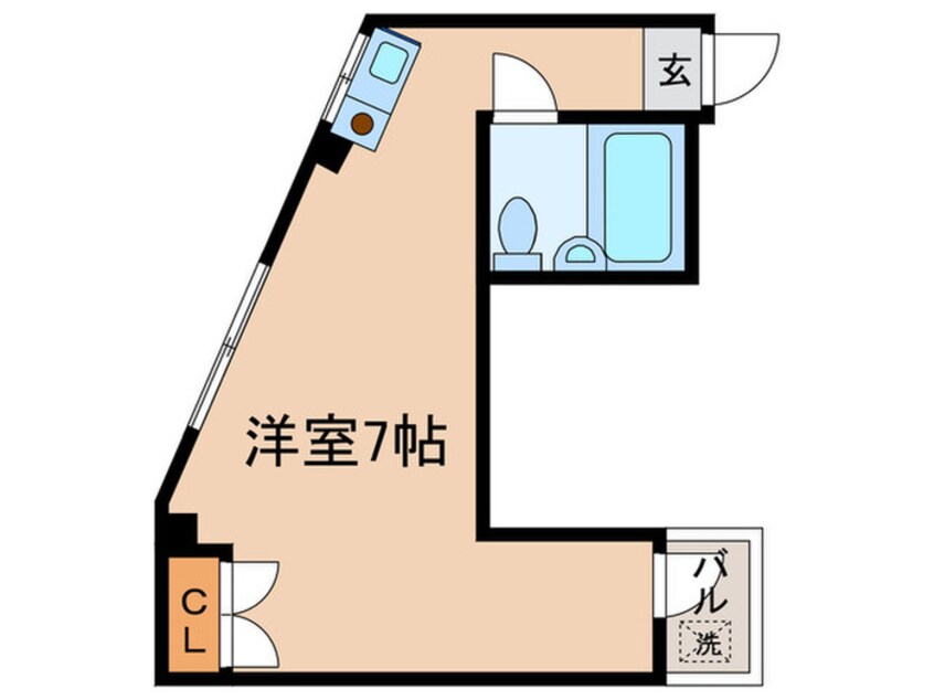 間取図 ＫＳＫサンパ－ル