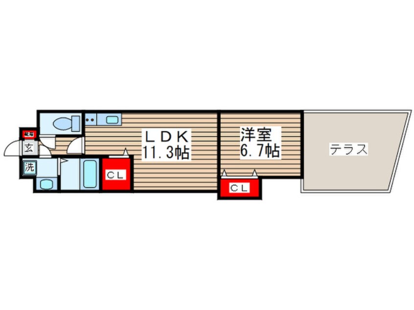 間取図 スペランザ新検見川