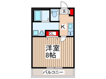 間取図 キャメル南流山９Ｂ