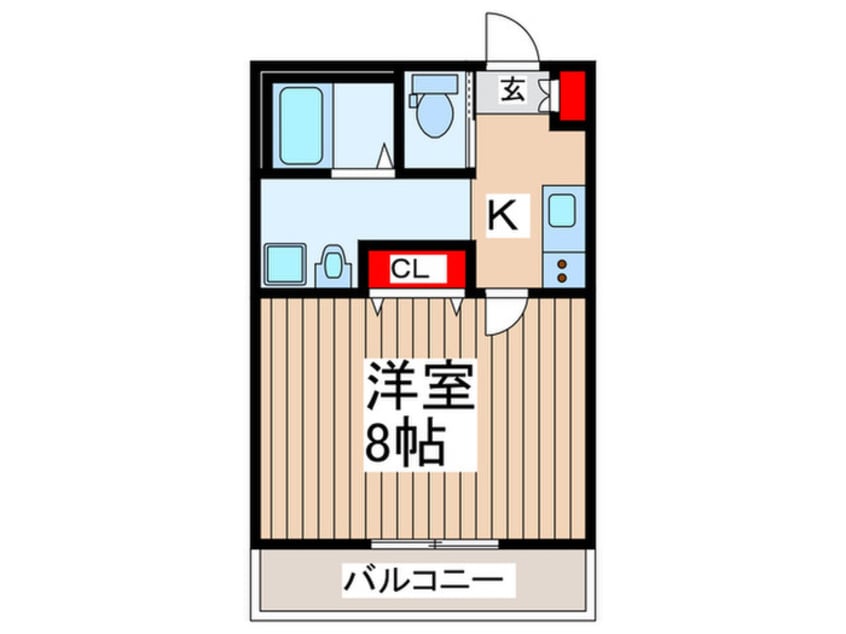 間取図 キャメル南流山９Ｂ