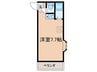 明星ハイツ14 1Rの間取り