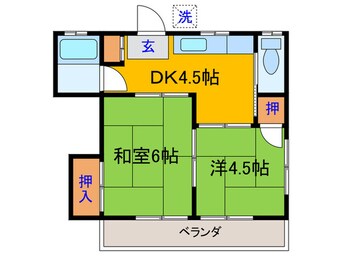 間取図 朝比奈コ－ポ