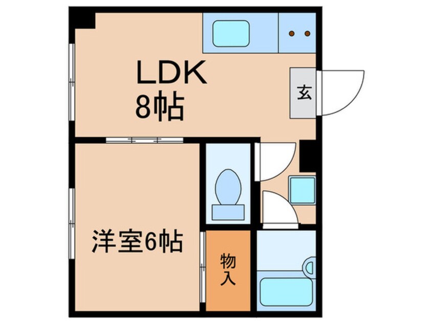 間取図 メヌエットオマタ