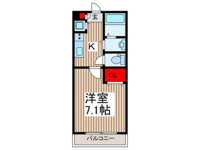 間取図 パセオ鈴谷