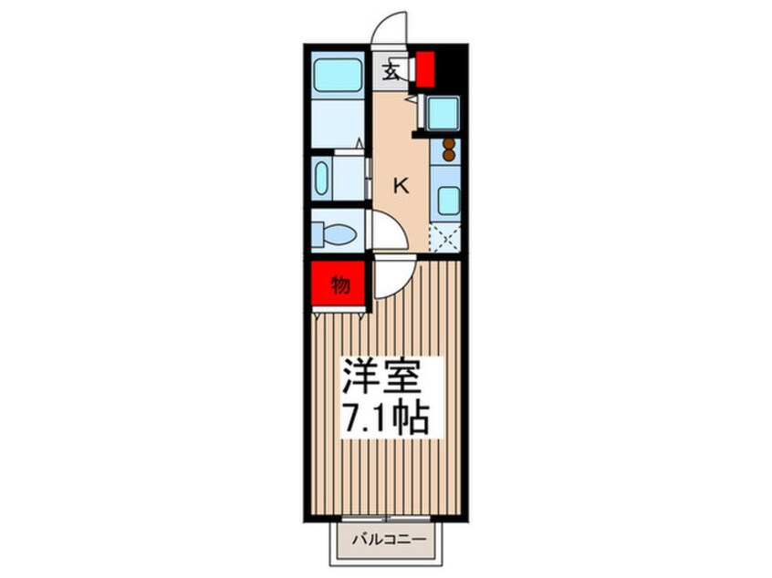 間取図 パセオ鈴谷